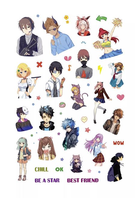 Фотография книги "Наклейки Anime Stars"