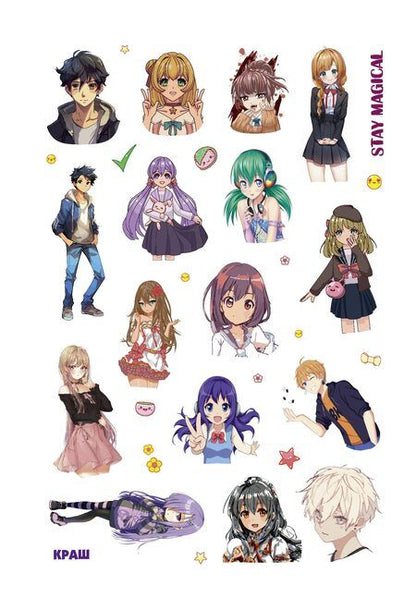 Фотография книги "Наклейки Anime Stars (черная обложка)"