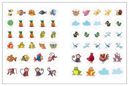 Фотография книги "Наклейки для малышей. Один-много (56 наклеек)"