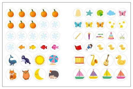 Фотография книги "Наклейки для малышей. Противоположности (56 наклеек)"