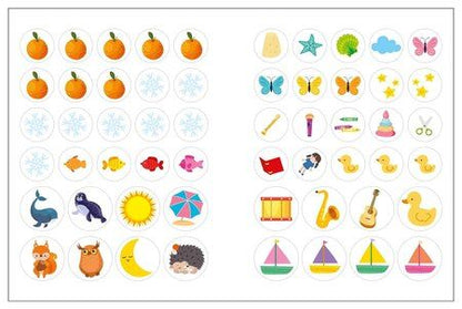 Фотография книги "Наклейки для малышей. Противоположности (56 наклеек)"