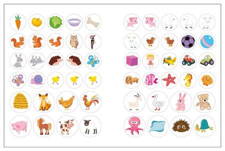 Фотография книги "Наклейки для малышей. Развитие мышления (56 наклеек)"