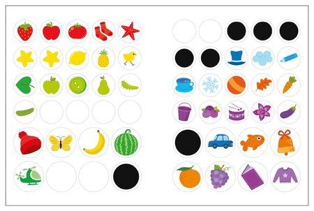 Фотография книги "Наклейки для малышей. Цвета (56 наклеек)"