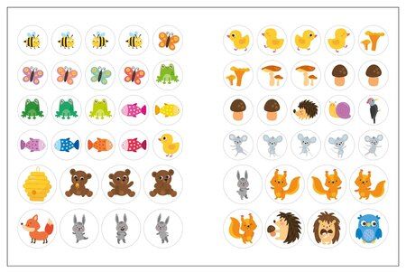 Фотография книги "Наклейки для малышей. В лесу (56 наклеек)"