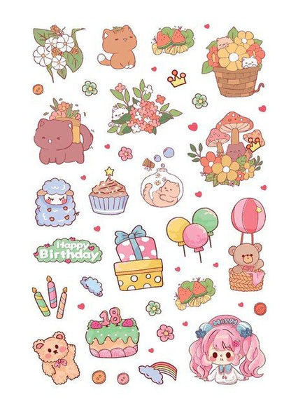 Фотография книги "Наклейки Kawaii Club (голубая обложка)"