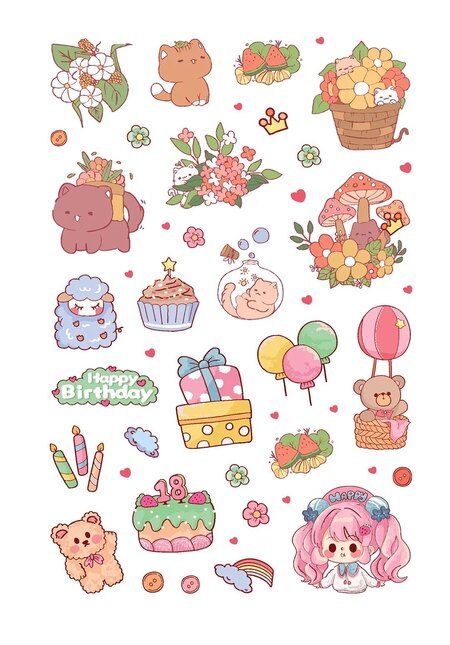 Фотография книги "Наклейки Kawaii Club (желтая обложка)"