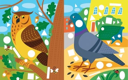 Фотография книги "Наши птицы. Многоразовые наклейки для детей 3-6 лет"