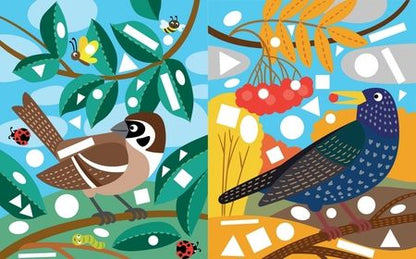 Фотография книги "Наши птицы. Многоразовые наклейки для детей 3-6 лет"