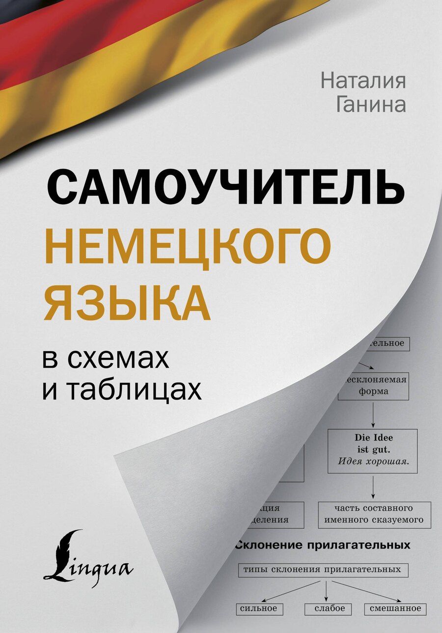 Обложка книги "Наталия Ганина: Самоучитель немецкого языка в схемах и таблицах"