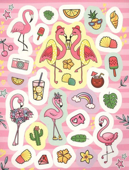 Фотография книги "Наталья Котятова: 100 наклеек. Фламинго"