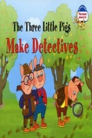 Обложка книги "Наталья Наумова: Три поросенка становятся детективами =The Three Little Pigs Make Detectives. - на английском языке"