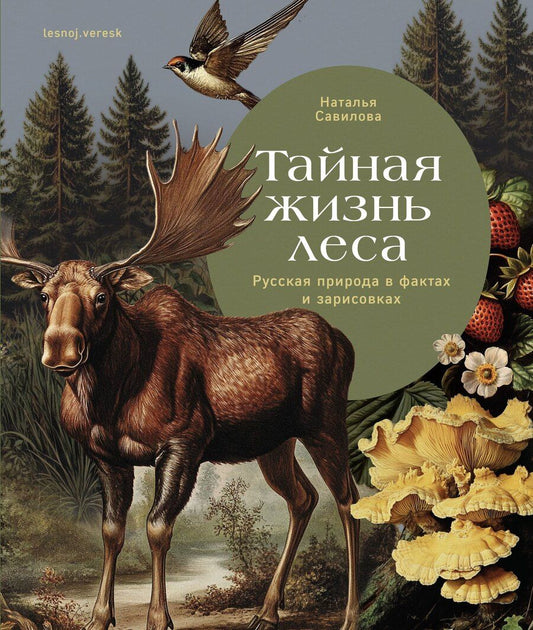 Обложка книги "Наталья Олеговна: Тайная жизнь леса. Русская природа в фактах и зарисовках"