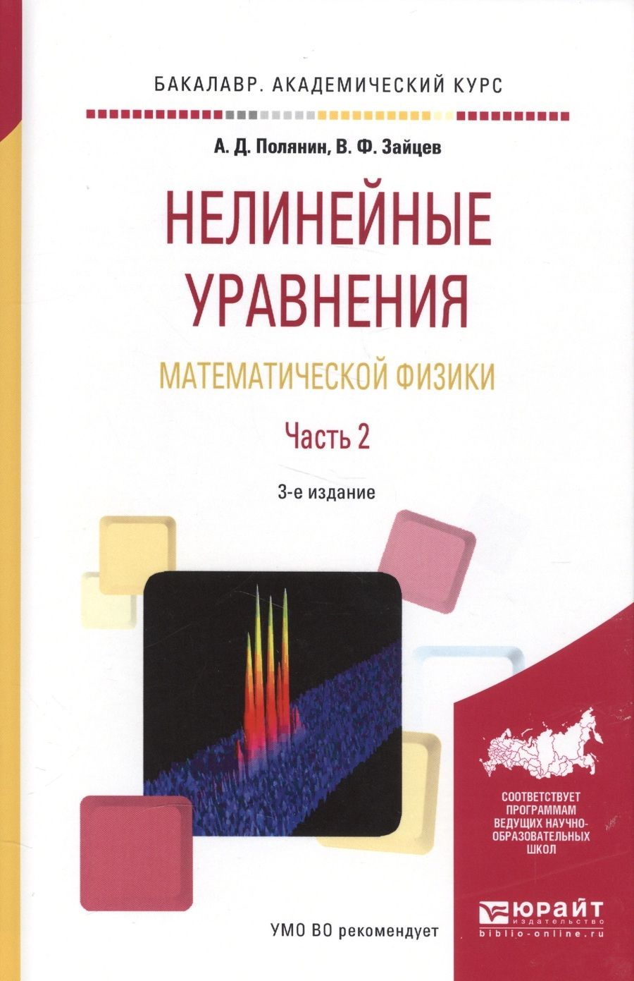 Обложка книги "Нелинейные уравнения математической физики. Часть 2. Учебное пособие"