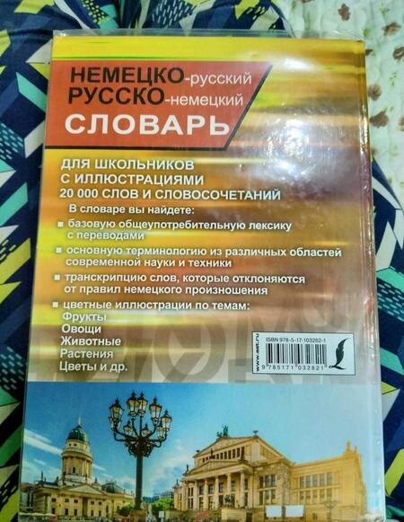 Фотография книги "Немецко-русский русско-немецкий словарь с иллюсрациями для школьников"