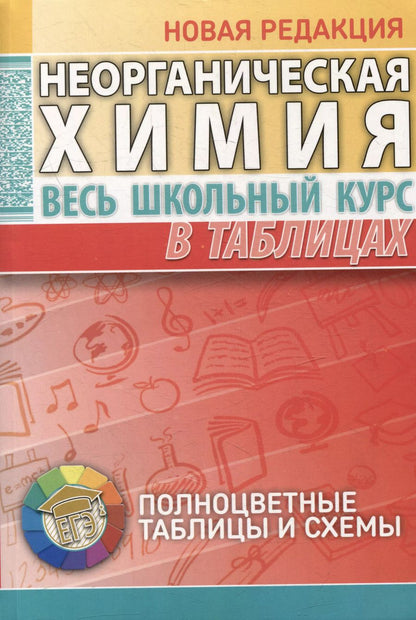 Обложка книги "Неорганическая химия. Весь школьный курс в таблицах"