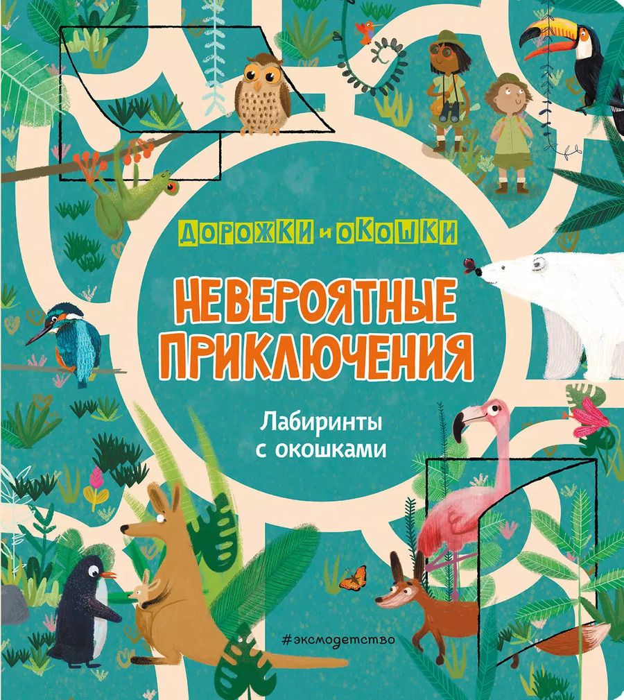 Обложка книги "Невероятные приключения. Лабиринты с окошками"