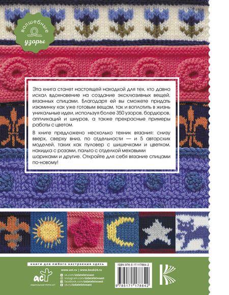 Фотография книги "Ники Эпштейн: Эксклюзивные узоры для вязания спицами"