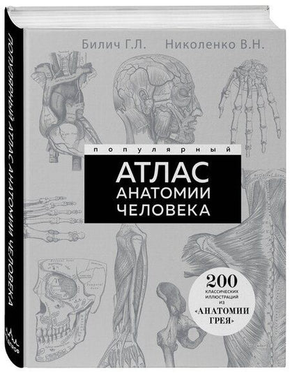 Фотография книги "Николаевич, Лазаревич: Популярный атлас анатомии человека. 200 классических иллюстраций из «Анатомии Грея»"
