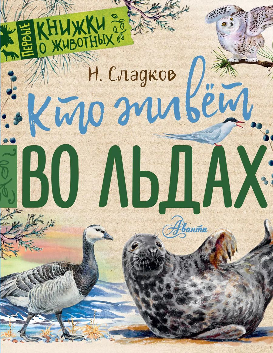Обложка книги "Николай Сладков: Кто живёт во льдах"