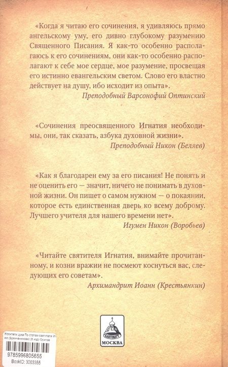 Фотография книги "Носители духа. По стопам святителя Игнатия (Брянчанинова)"
