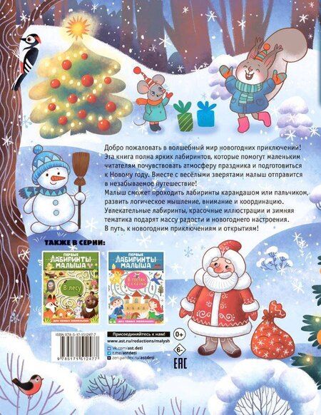 Фотография книги "Новогодние лабиринты"