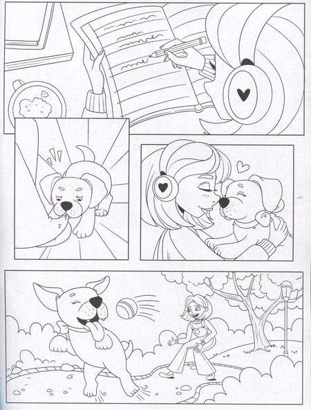 Фотография книги "О. Ужова: Кукольная жизнь. Комиксы-раскраска"