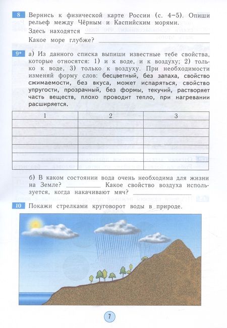 Фотография книги "Окружающий мир. 3 класс. Рабочая тетрадь. Учебное пособие"