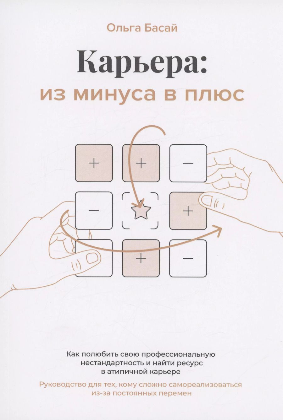 Обложка книги "Ольга Басай: Карьера: из минуса в плюс: как полюбить свою профессиональную нестандартность и найти ресурс в атипичной карьере: Руководство для тех, кому сложно самореализоваться из-за постоянных перемен"