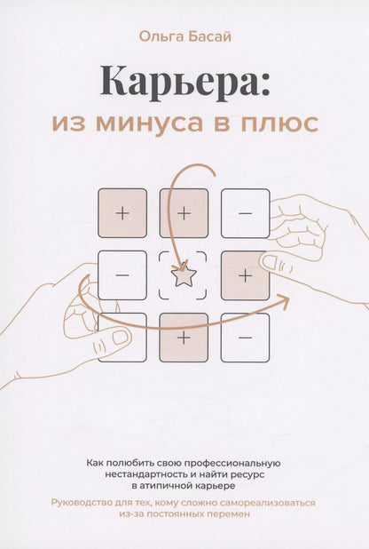 Обложка книги "Ольга Басай: Карьера: из минуса в плюс: как полюбить свою профессиональную нестандартность и найти ресурс в атипичной карьере: Руководство для тех, кому сложно самореализоваться из-за постоянных перемен"