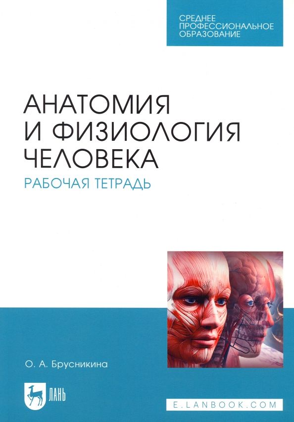 Обложка книги "Ольга Брусникина: Анатомия и физиология человека. Рабочая тетрадь"
