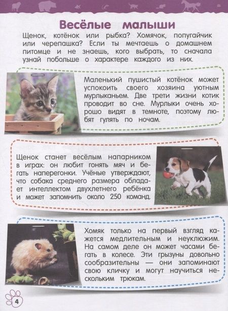 Фотография книги "Ольга Подорожная: Домашние животные. Моя первая энциклопедия с наклейками"