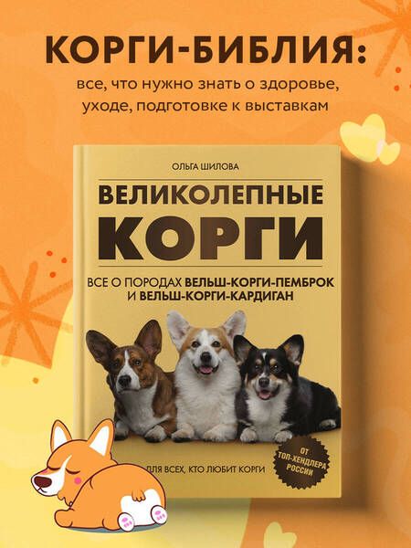 Фотография книги "Ольга Шилова: Великолепные корги. Все о породах вельш-корги-пемброк и вельш-корги-кардиган"