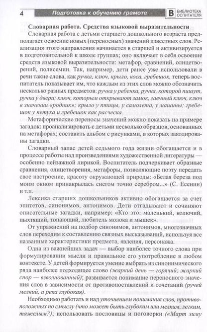 Фотография книги "Ольга Ельцова: Подготовка старших дошкольников к обучению грамоте. Методическое пособие. В двух частях. Часть 2 (второй год обучения)"