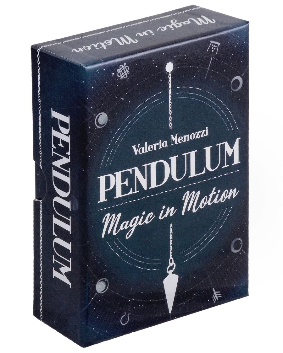 Обложка книги "Pendulum - Magic in Motion / Оракул Маятник - Магия в движении (маятник + двусторонняя приборная панель + книга)"