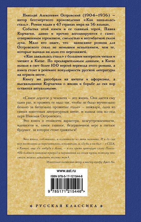 Фотография книги "Островский: Как закалялась сталь"