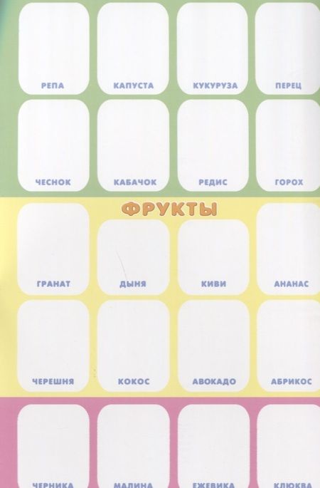 Фотография книги "Овощи фрукты ягоды (илл. Приходкина) (мУчНакл)"