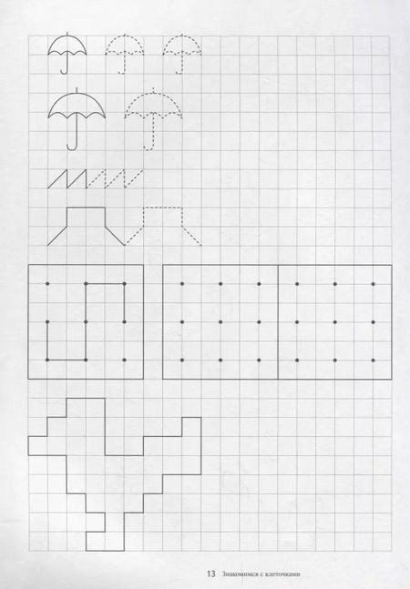 Фотография книги "Папка дошкольника. Знакомимся с клеточками"