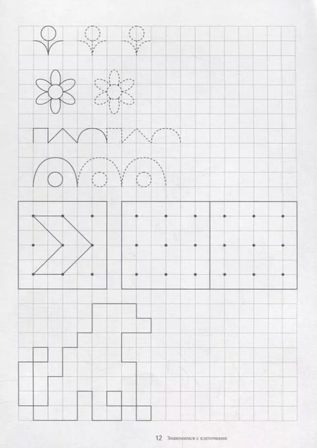 Фотография книги "Папка дошкольника. Знакомимся с клеточками"