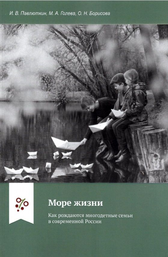 Обложка книги "Павлюткин, Голева, Борисова: Море жизни.  Как рождаются многодетные семьи в современной России"