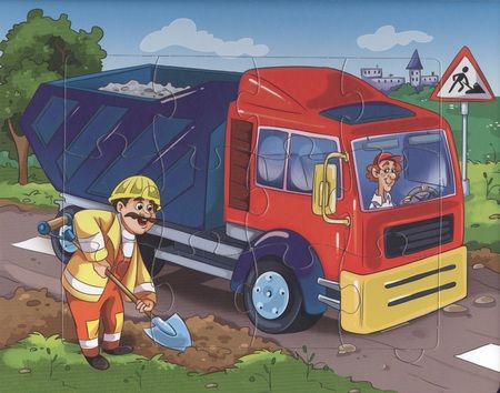 Фотография книги "Пазлы 5 сказок Машинки. Стихи для малышей"