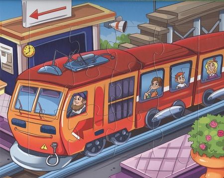 Фотография книги "Пазлы 5 сказок Машинки. Стихи для малышей"