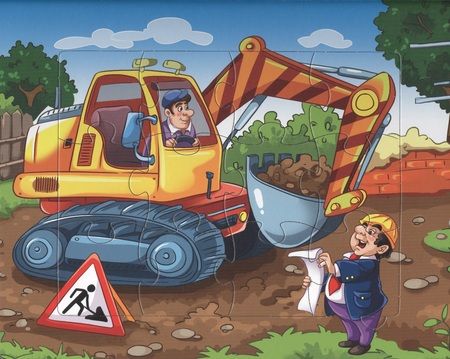 Фотография книги "Пазлы 5 сказок Машинки. Стихи для малышей"