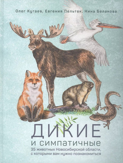 Обложка книги "Пельтек, Беланова, Кугаев: Дикие и симпатичные. 35 животных Новосибирской области, с которыми вам нужно познакомиться"