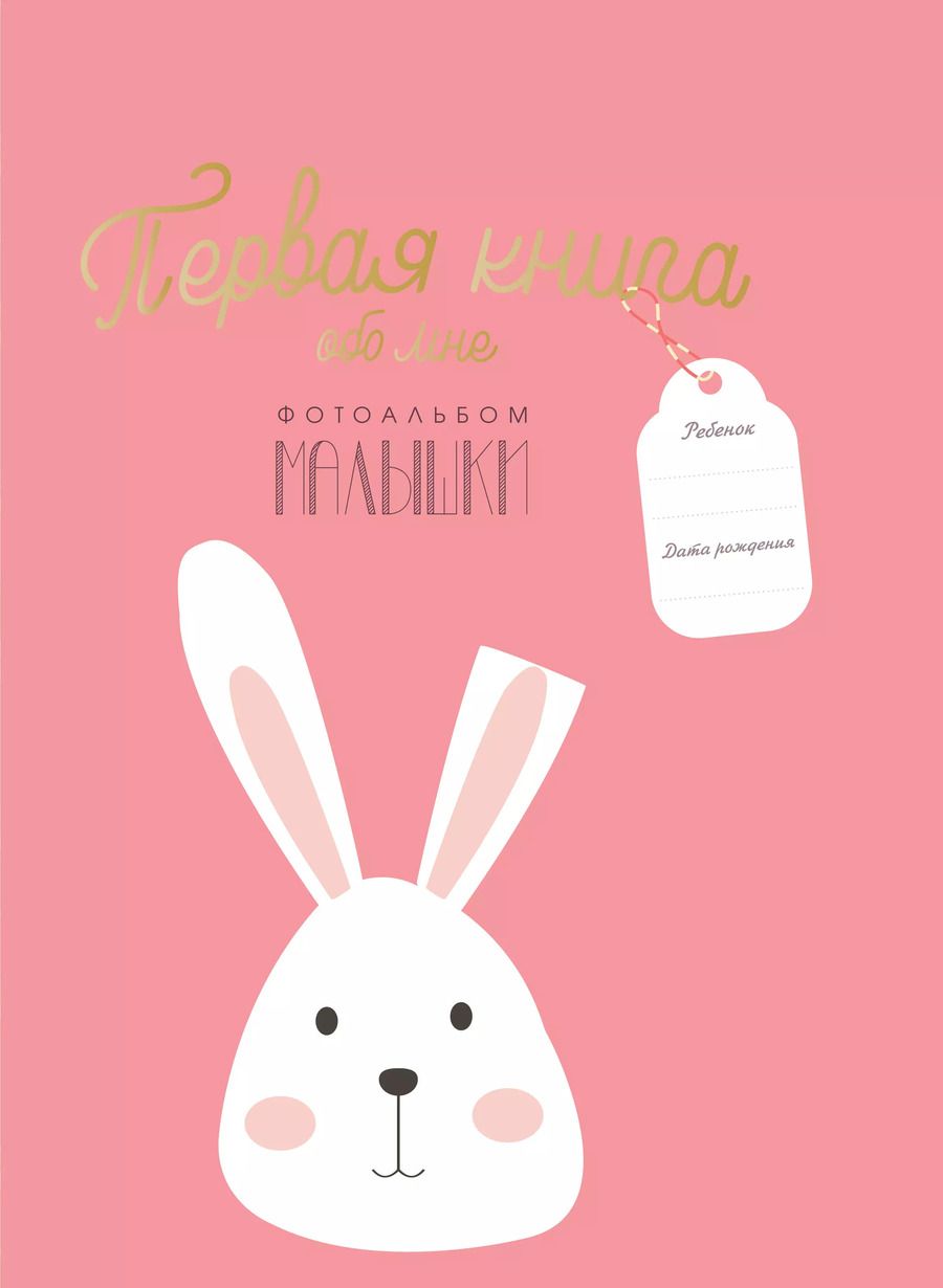 Обложка книги "Первая книга обо мне. Фотоальбом малышки"