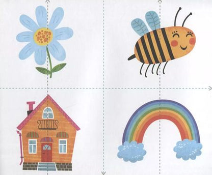 Фотография книги "Первые картинки. Разрезные карточки-половинки. 32 карточкм. 64 половинки"