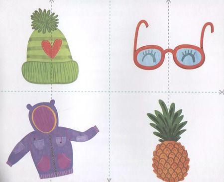 Фотография книги "Первые картинки. Разрезные карточки-половинки. 32 карточкм. 64 половинки"