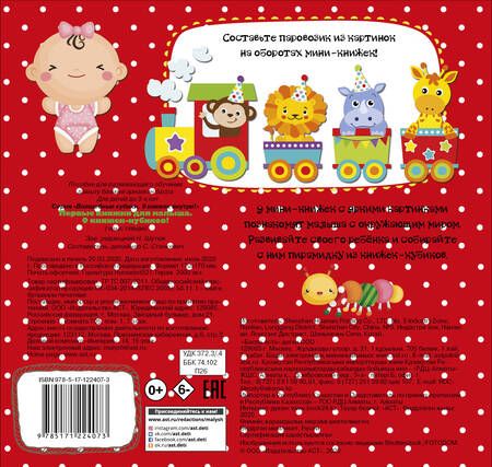 Фотография книги "Первые книжки для малыша. 9 книжек-кубиков!"