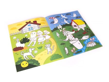 Фотография книги "Первые сказки. Книжка-раскраска"