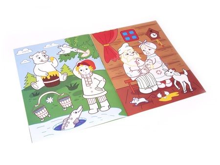 Фотография книги "Первые сказки. Книжка-раскраска"