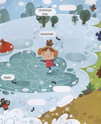 Фотография книги "Первые слова. Английский. Времена года. Обучение с наклейками"